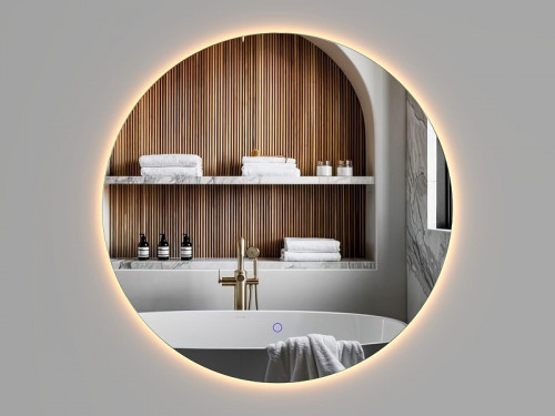 Зеркало ЗОВ 80 ZD80 с подсветкой с сенсорным выключателем