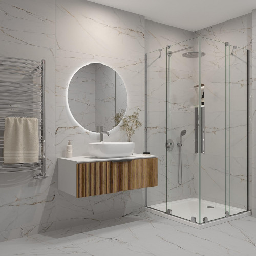 Зеркало ЗОВ 80 ZD80 с подсветкой с сенсорным выключателем