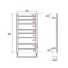 Электрический полотенцесушитель APEXTERMO Stella 800x400 ST00184GL цвет Золото матовое