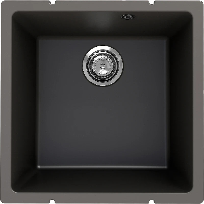 Кухонная мойка Ulgran Quartz Underground 400-09 Асфальт искусственный камень (литьевой мрамор) встраиваемый