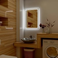 Зеркало Континент Fancy 600x800 ЗЛП1073 с подсветкой с сенсорным выключателем стекло