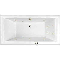 Акриловая ванна Whitecross Savia Duo 170x80 0103.170080.100.LINE.GL с гидромассажем