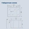 Зеркальный шкаф Aquanet Оптима 110 341428 с подсветкой цвет Белый