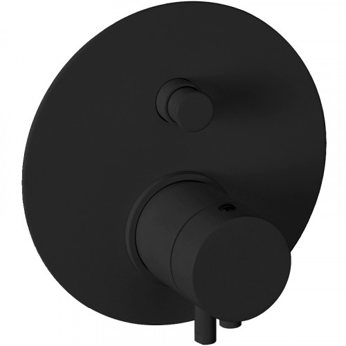 Смеситель для душа Remer Minimal Thermo NT09KBNO с термостатом Черный матовый латунь встраиваемый