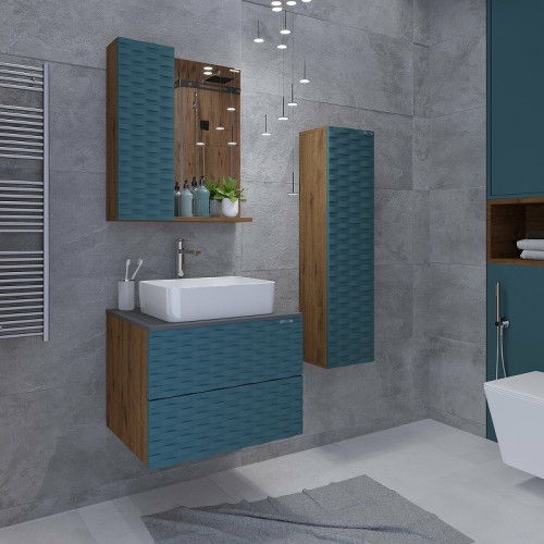 Тумба под раковину Grossman Альба 65 106502 подвесная Веллингтон Бриз МДФ / ЛДСП