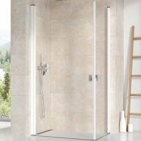 Душевая дверь Ravak Chrome CRV1-100 1QVA0101Z1 профиль Белый стекло Transparent