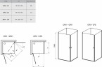 Душевая дверь Ravak Chrome CRV1-100 1QVA0101Z1 профиль Белый стекло Transparent