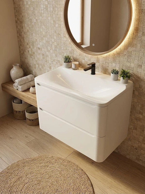 Раковина Uperwood Ocean 80 ROcean80wg цвет Белый глянцевый
