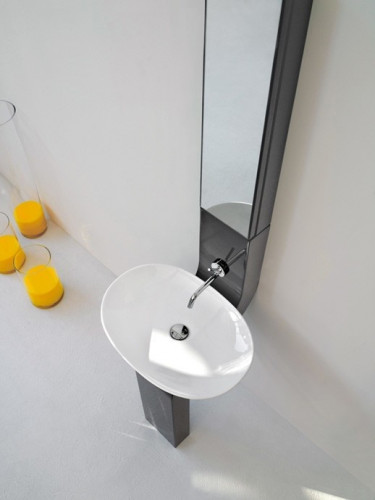 Раковина Artceram La Fontana 60 LFL001 01 00 Белая фарфор накладная