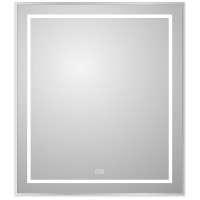 Зеркало BelBagno Kraft 70 SPC-KRAFT-700-800-LED-TCH-WARM с подсветкой Сатин с сенсорным выключателем и подогревом стекло