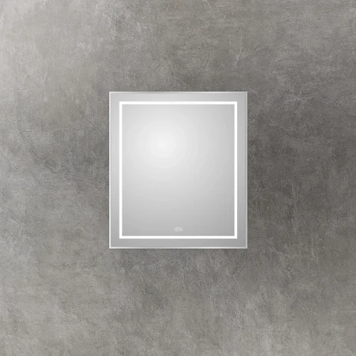Зеркало BelBagno Kraft 70 SPC-KRAFT-700-800-LED-TCH-WARM с подсветкой Сатин с сенсорным выключателем и подогревом стекло