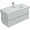 Комплект мебели для ванной Aquanet Алвита New 100 274528 подвесной Серый матовый МДФ / ЛДСП