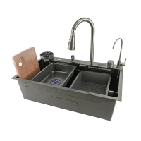 Кухонная мойка Fmark 75 FSC002Q многофункциональная цвет Графит