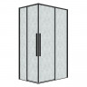 Душевой уголок Grossman Galaxy 120x80 R 300.K33.01.12R80L.21.02 профиль Черный матовый стекло шиншилла