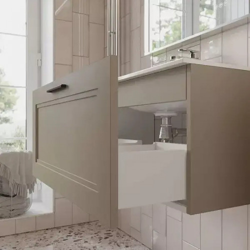 Тумба с раковиной Terminus Классик 80 CLA10801200501O подвесная цвет Капучино