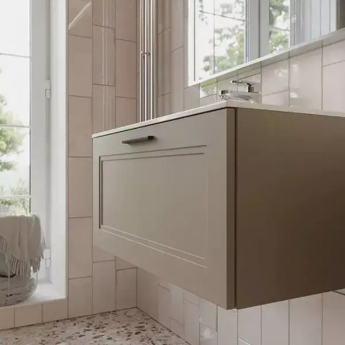 Тумба с раковиной Terminus Классик 80 CLA10801200501O подвесная цвет Капучино