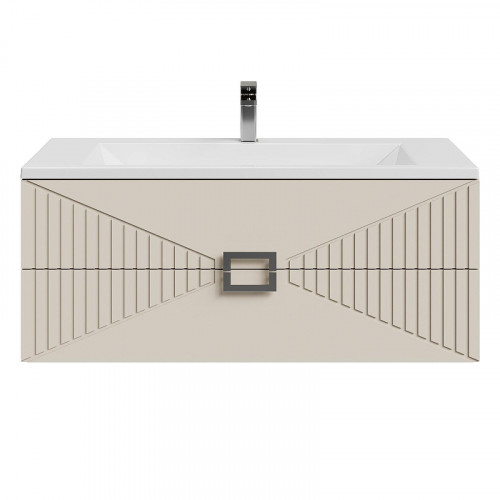 Тумба под раковину Grossman Луксор 100 1010057 цвет Бежевый матовый
