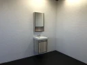 Зеркальный шкаф Comforty Вена 45 00-00006652 Дуб дымчатый МДФ / ЛДСП, стекло
