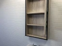 Зеркальный шкаф Comforty Вена 45 00-00006652 Дуб дымчатый МДФ / ЛДСП, стекло
