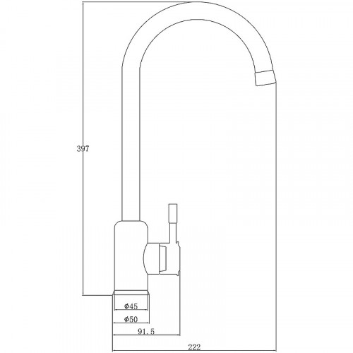Смеситель для кухни ZorG Steel Hammer SH 5188 INOX Нержавеющая сталь нержавеющая сталь