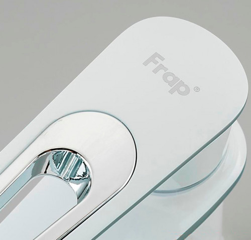 Смеситель для раковины Frap H49 F1049 Белый Хром латунь