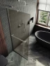 Душевая перегородка Maybah Glass MGD-728-5у 790x1950 в узком профиле Хром матовый стекло бронзовое матовое