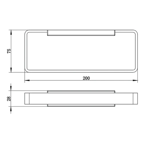 Полотенцедержатель Whitecross Cubo chrome CU2458CR Хром