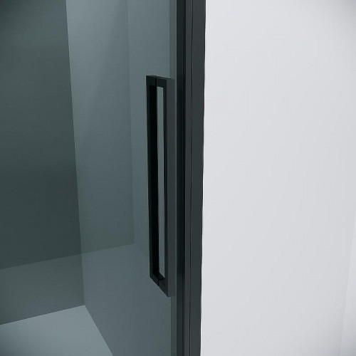Душевой уголок Grossman Cosmo 130х80 120.K33.02.1380.21.10 профиль Черный матовый стекло тонированное