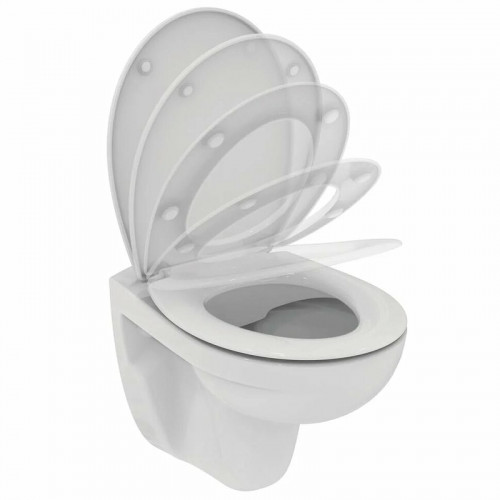 Комплект унитаза с инсталляцией Ideal Standard Prosys Eco Frame Eurovit W660101 с сиденьем Микролифт фарфор подвесной