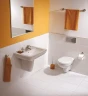 Комплект унитаза с инсталляцией Ideal Standard Prosys Eco Frame Eurovit W660101 с сиденьем Микролифт фарфор подвесной