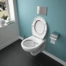 Комплект унитаза с инсталляцией Ideal Standard Prosys Eco Frame Eurovit W660101 с сиденьем Микролифт фарфор подвесной