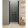 Душевая дверь New Trendy New Soleo Black 70 D-0213A профиль Черный стекло прозрачное