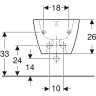 Биде Geberit Smyle Square 500.209.01.1 без крышки