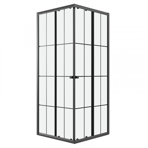 Душевой уголок Niagara Eco 90х90 NG-1009-14QKL профиль цвет Черный матовый стекло прозрачное