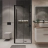 Душевой уголок Niagara Nova 100х80 NG-84-10AB-A80B-34 профиль Черный матовый стекло прозрачное
