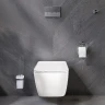 Комплект унитаза WellWant Tesoro WWU01111W с инсталляцией Charus City CR.200.21.01 с сиденьем Микролифт и клавишей смыва Хром глянцевый