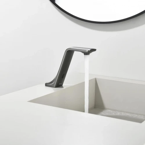Смеситель для раковины Black&White Gravity GS-7102-GM 7102GM цвет Оружейная сталь