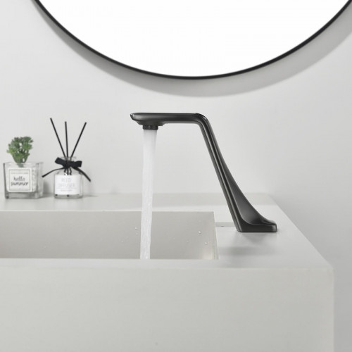 Смеситель для раковины Black&amp;White Gravity GS-7102-GM 7102GM цвет Оружейная сталь