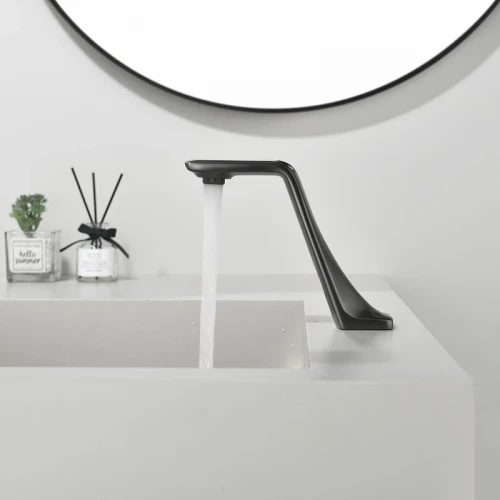 Смеситель для раковины Black&White Gravity GS-7102-GM 7102GM цвет Оружейная сталь