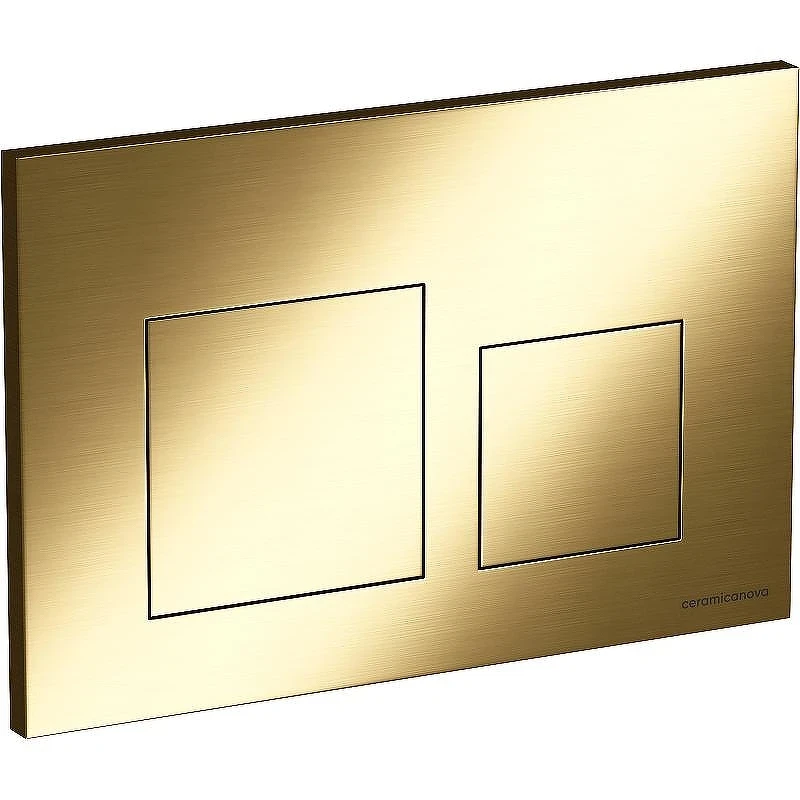 Клавиша смыва Ceramicanova Balance Square CN12-002BG Брашированное золото
