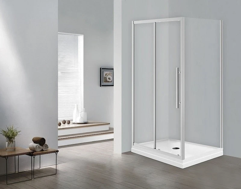 Душевой уголок Esbano Flex 110x90 ESOGF119PSC профиль Хром стекло прозрачное