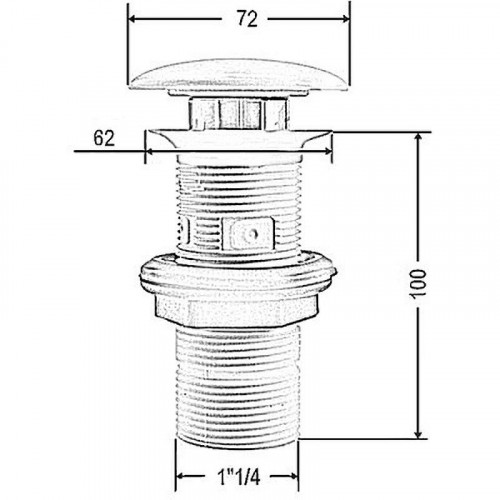 Донный клапан Artceram ACA038 16 00 click-clack Blu zaffiro