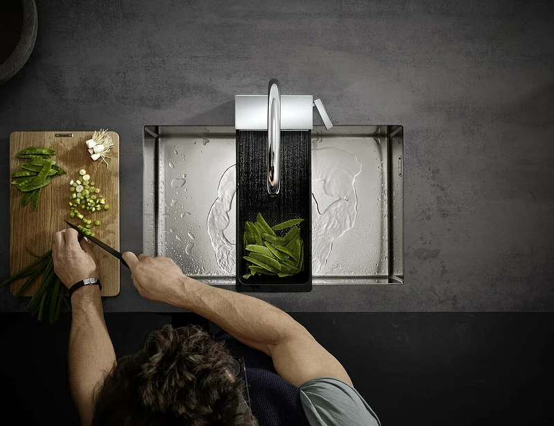 Смеситель для кухни Hansgrohe Aquno Select M81 73831000 Хром латунь