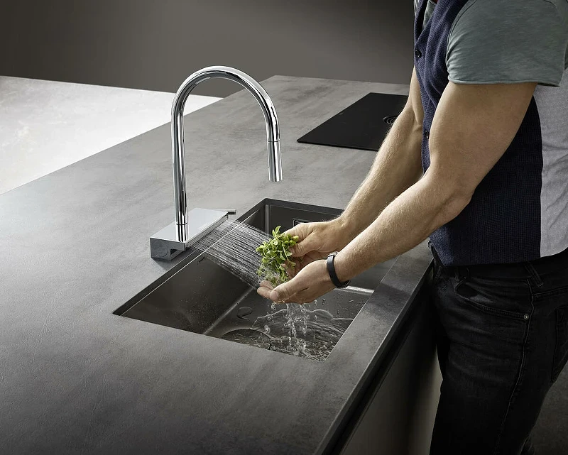 Смеситель для кухни Hansgrohe Aquno Select M81 73831000 Хром латунь