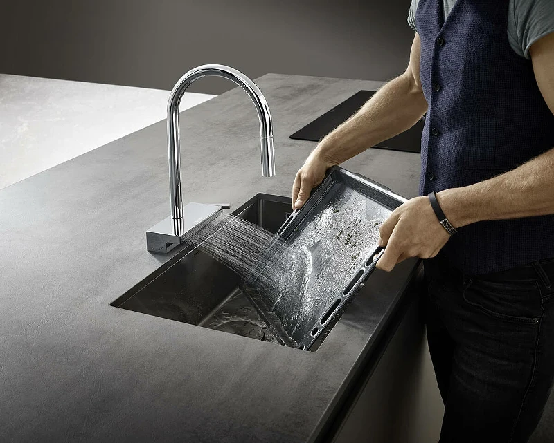 Смеситель для кухни Hansgrohe Aquno Select M81 73831000 Хром латунь