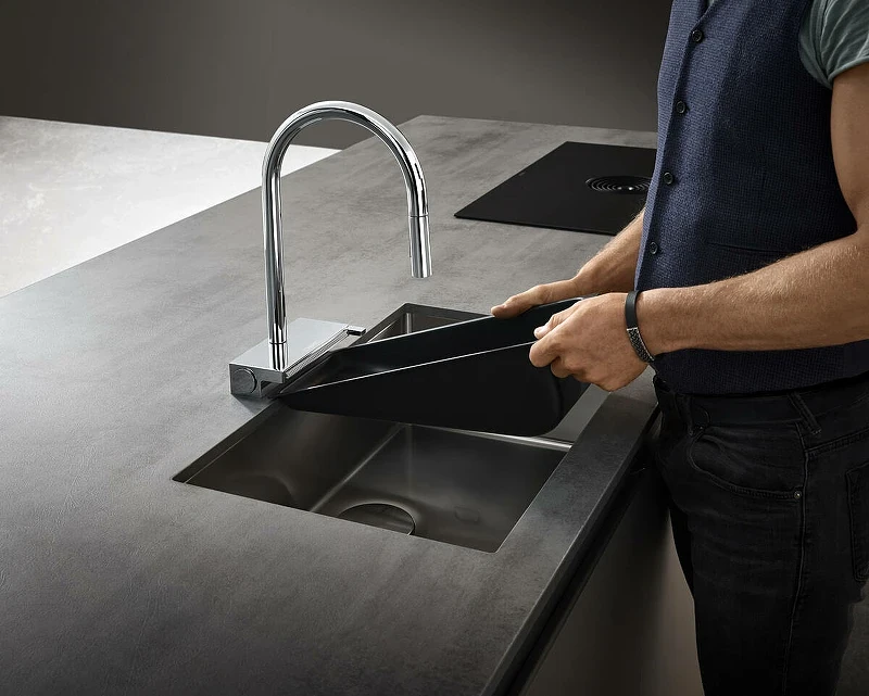 Смеситель для кухни Hansgrohe Aquno Select M81 73831000 Хром латунь