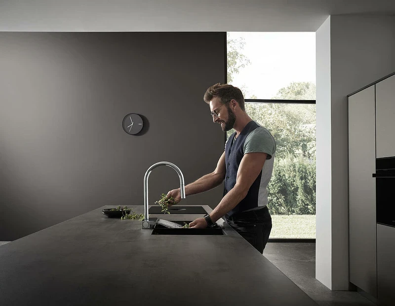 Смеситель для кухни Hansgrohe Aquno Select M81 73831000 Хром латунь