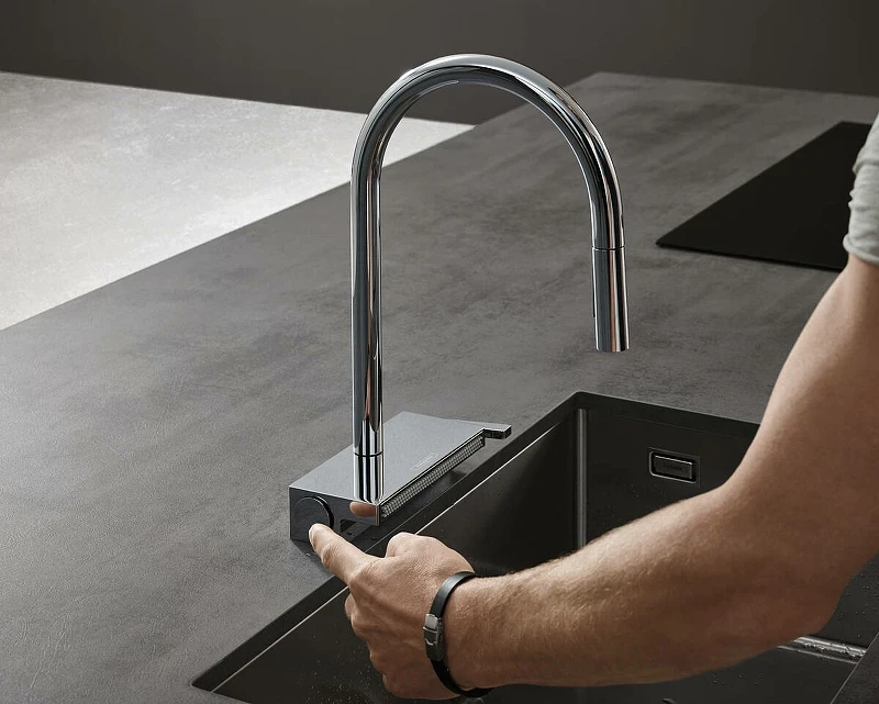 Смеситель для кухни Hansgrohe Aquno Select M81 73831000 Хром латунь