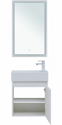 Комплект мебели для ванной Aquanet Nova Lite 50 302531 подвесной Белый глянец МДФ / ЛДСП