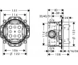 Скрытая часть для смесителя Hansgrohe Ibox Universal 01800180 G 3/4